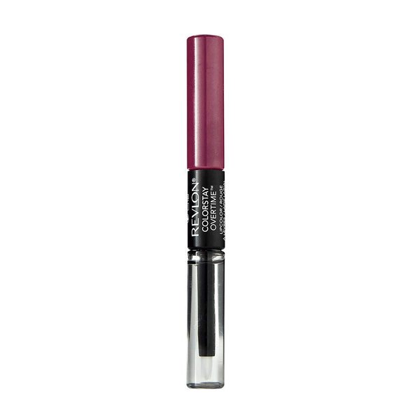 Revlon ColorStay Overtime Liquid Lip Color, Non-Stop Cherry [010] 0.07 oz (Pack of 2)