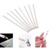 10Pcs White Rhinestone Picker Dotting Pencil For Picking Up Stones And Nail Things Nail Art Decoration Tools Rhinestones Pickup Wax Pen