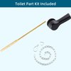 Hygie Rinse Universal Black Toilet Handle Front Mount Toilet Trip Lever Handle with Flapper Chain, Matteblack Toilet Flush Lever Handle Toilet Handle Replacement Kit