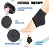 Sibba 3 Pairs Moisturizing Heel Socks Ventilate Gel Heel Open Toe Socks Soft Silicone Socks for Dry Hard Cracked Skin Breathable Reusable SPA Foot Protector Day Night Care Skin