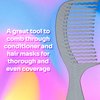 Wet Brush Go Green Charcoal Infused Treatment Comb - Wide Tooth Hair Detangler with WaveTooth Design that Gently and Glides Through Tangles - No Split Ends and No Damage
