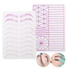 1pc Two Sides 1.5mm Thickness Brow Practice Skin Silicone Tattoo Practice Skin with Purple Lines for Microblading Nano Brows Ombre Brows DuBeauty (1pc)