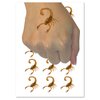 Scorpion Insect Solid Temporary Tattoo Water Resistant Fake Body Art Set Collection - 54 1" Tattoos (1 Sheet)