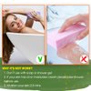Nado Care Exfoliating Bath Sponge, Spa Scrub Exfoliating, Bath Body Shower Sponge, Dead Skin Sponge Remover for Adult, Baby, Pregnant Women, 2 pcs Random Colors