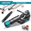 Libraton Pipe Cutter, Tubing Cutter 3/16" to 2" Outer Diameter, Copper Pipe Cutter, Tube Cutter with Deburring Tool, Copper Cutter, Pipe Cutter Tool for Copper, and Thin Stainless Steel Tube
