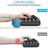 ZIBLY Wrist Rest Keyboard and Mouse Set - Non Slip Ergonomic Wrist Cushion Support Pad - Easy Typing, Pain Relief – Premium Silky Gel Memory Foam for Work from Home Gaming Computer Laptop