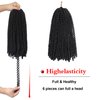 Spring Twist Hair 14 inch 6 Packs Fluffy Spring Twist Crochet Hair Passion Twist Crochet Hair Synthetic Braiding Hair Extensions 15 Strands/Pack(14inch, 2)