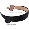 Hfpengzan 2 Pack Satin Headbands 1.3 Inch Wide Headband Girls Black Headband Women Non Slip Fashion Head Band Hair Bands Diy Hair Accessories Women Girls (Black&White)
