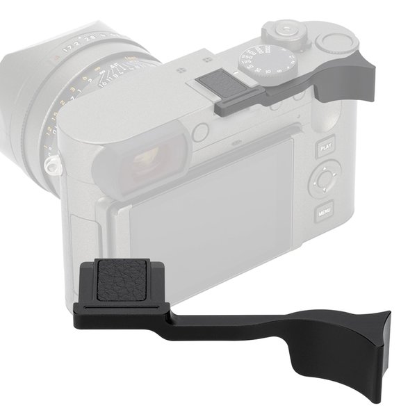 JJC TA-Q3 Thumbs Up Grip for Q3 Camera, Q3 Thumb Grip, Made of Premium Anodized Aluminium Alloy, Silicone Pad, Hot Shoe Grip for Q3, Weight 9G, Size 68.1 x 30.7 x 18mm