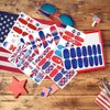 JERCLITY 14 Sheets Independence Day Nail Polish Strips 4th of July Nail Wraps for Women Patriotic American Flag Nail Strips Self-Adhesive Nail Stickers with Nail File for Memorial Day（4th of July-2）