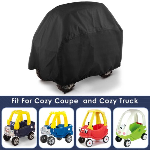 ERKOON Kids Ride On Car Cover Waterproof, Waterproof Cover for Cozy Coupe Cozy Truck Ride-On Car, for Outdoor Sunproof, Dust, Snow(Only Use for Cozy Coupe & Cozy Truck)-1 Pack