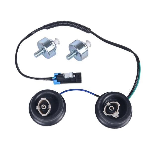 RLP Knock Sensor Kit with Wiring Harness Compatible with Chevy Camaro Corvette Express Silverado 1500 2500 3500 Suburban Tahoe GMC Sierra 1500 2500 3500 Yukon Replaces 12601822 12589867 917-033