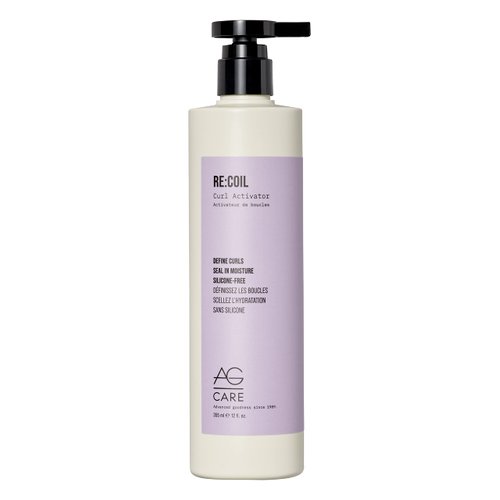 AG Care Re:Coil Curl Activator Curl Cream with Keratin Amino Acids - Ultra-Nourishing Curly Hair Cream for Defined, Healthy Curls, 12 Fl Oz
