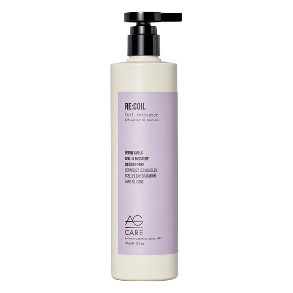 AG Care Re:Coil Curl Activator Curl Cream with Keratin Amino Acids - Ultra-Nourishing Curly Hair Cream for Defined, Healthy Curls, 12 Fl Oz