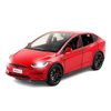 1:24 Scale Model X Alloy Car Model Diecast Toy Vehicles for Kids, car Model X Gull Wing Door，Pull Back Alloy Car with Lights and Music,Gifts for Boys and Girls (red)