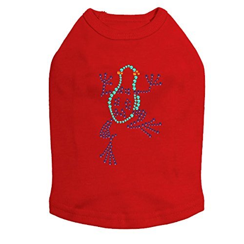 Green & Purple Frog - Dog Shirt, L Red