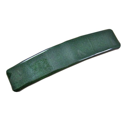 Stained Glass Barrette - Small 2.5" 65mm - Deep Green Emerald Forrest Green Aventurine Sparkling Iridescent Shiny Metallic Slide Clip Hair Accessories