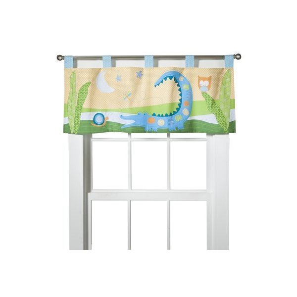 Crocodile Rock Window Valance by Sumersault
