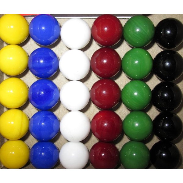 Big Game 30 Solid Color Replacement Marbles Wahoo Aggravation, Dirty Marbles Board Game 14mm Glass 9/16"