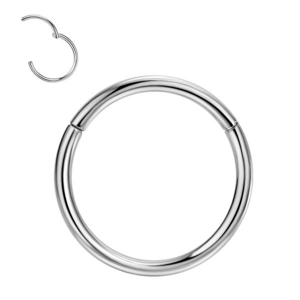 FANSING 20g 8mm Nose Rings Hoop Titanium Nose Hoop 20 Gauge Helix Daith Tragus Septum Lip Piercing Jewelry Cartilage Earring Hoop