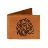 Men's Lion Tatoo Style -22 Handmade Genuine Pull-up Leather Wallet MHLT_03