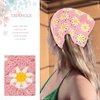 Acenail Crochet Hair Bandanas Women Floral Hair Scarf Tie Back Bandana Headband Knitted Head Kerchief Headbands Elastic Wide Knit Head Wraps Summer Boho Hair Accessories for Women Girls 3Pcs (Floral)