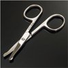 Effenfine Hair Scissors for Trimming - Safely Trim Nose Ears Eyebrows Mustaches and Beards, German Stainless Steel Scissors with Safety Tips