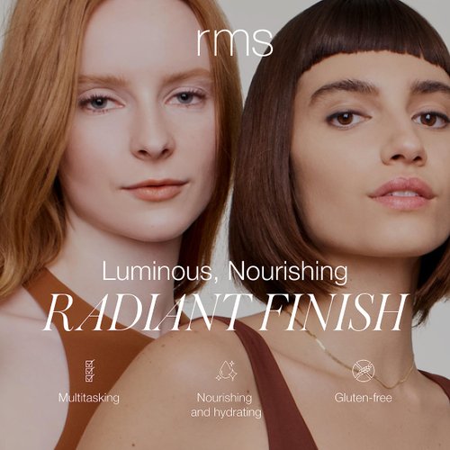 RMS Beauty Living Luminizer Glow Quad - Highlighter Glow Makeup, Powder Highlighter Makeup, Body & Face Highlighter, Cream Highlighter Dewy Makeup