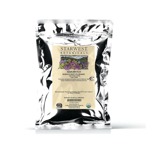 Organic Burdock Root C/S 1lb