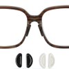 WAFJAMF 12 Pairs Eyeglass Nose Pad, Adhesive Anti-Slip Nose Pads for Plastic Frames,Sunglasses Nose Pads