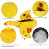 PEDOMUS Plush Dog Toy,Pets Squeaky Training Playing Toys,Treat Dispensing Dog Toy,Durable Chew Toys for Puppies Small Medium Dogs with Duck Shape