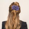 Dizila 4 Pieces Fancy Sparkly Rhinestone Double Flower Hair Clips Barrettes with Three Prongs Prom Party Wedding Hair Accessories for Women Girls Thick Hair