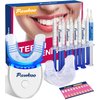 Teeth Whitening Kit with LED Light, 10X Teeth Whitening Gels, 2X Silicone Mouth Trays, Whiten Effectively in 15 Minutes Without Sensitivity, 1-9 Shades Whiter in 1-2 Weeks, 2-3X Faster Than Strips
