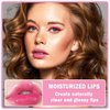 ZHISHUDL Plumping Lip Oil Lip Glow Oil Lip Gloss Oil Lip Stain Long Lasting Hydrating Non-sticky Big Brush Head Glitter Shine Clear Lip Oil Tinted for Lip Care -015 Cherry Red