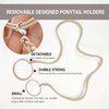 1 Pack Green Ponytail Holders for Long Thick Curly Hair, Elastic Hair Ties No Damage for Sports Strong Braided Hair Bands for Women Spiral Pony Tails Wrap Hair Tie for Water Wind Swim Skiing Surfing
