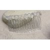 Clear Crystal Quartz Stone Hair Comb