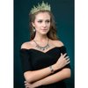VELSCRUN Green Crystal Birthday Tiara Crowns for Women Girls It's My Birthday Sash Queen Girls Princess Crown with Combs Happy Birthday Party Decorations Mom Sisters Birthday Gift Hair Accessories