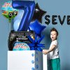 13pcs Video Game Themed Party Decorations, Number 7th Boys Birthday Party Supplies, Navy Blue Video Game Controller Mylar Foil Balloon, Video Game Party Decoration Supplies (Number 7)