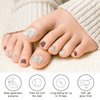 DUKASOU Semi Cured Gel Pedicure Strips, 26pcs Gel Toenail Stickers Full Nail Wraps DIY Decorations Birthday Party Favor Gifts, includes Prep Pads, Nail File & Wood Stick (Rose Rainforest)