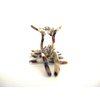 Medium/small multi colored marbled hair claw clip for fine, thin hair