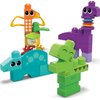 Mega BLOKS Fisher-Price Toddler Building Blocks Toy Set, Squeak ‘n Chomps Dinos with 24 Pieces, 4 Buildable Animals, Ages 1+ Years