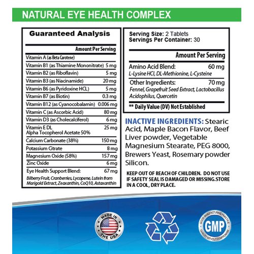 HAPPY PET VITAMINS LLC Dog Immune Support - Dog Eye Health Complex - Vision Support - Immune Booster - Natural Formula - ANTIOXIDANTS - coq10 for Dogs - 1 Bottle (60 Treats)