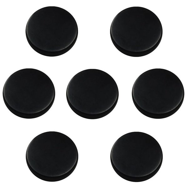 Shungite World 7 pcs Shungite Sticker for Cell Phone Case Tablet Laptop Computer - Round Dot Healing Energy Shungite Stones Protection Plate with Carbon Fullerenes (Polished, 20 mm / 0.78")