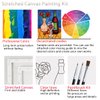 VALLSIP 2 Pack Paint and Sip Canvas Painting Kit Pre Drawn Canvas for Painting for adults Stretched Canvas Couples Games Date Night Afro Anniversary Gifts Couple Paint Party Favor(8x10)