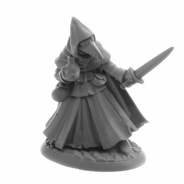 Brother Lazarus Plague Doctor Miniature 25mm Heroic Scale Figure Dungeon Dwellers Reaper Miniatures