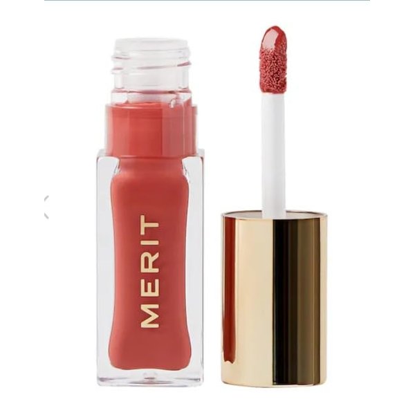 Merit Shade Slick Classics Tinted Lip Oil - Pink Beet (cool pink) 0.23 oz / 7 ml