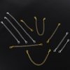 winee 30pcs Chain Extenders for Necklace, Necklace Extenders for Women Girls Bracelet Anklet Extender Stainless Steel Chain Extenders for Jewelry Making 2in 3in 4in 5in 6in (15 Gold, 15 Silver)