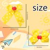 Back to School Hair Clips Bow Hair Clips for Women Yellow Apple Bows Claw Clips Design Cute Hair Accessories for Styling Non-Slip Hair Clips Decorations 2PCS