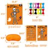 Happy Storm Halloween Party Games Pin The Bow Tie on The Mr. Bones Game Halloween Party Supplies Favors for Kids Halloween Pin Game with 24 Bow Tie Reusable Stickers