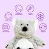 warmies Microwavable & Weighted Stuffed Animals, Koala - Heated Stuffed Animal Plushie for Warmth & Comfort - Cute Soft Plush Toys for Adults & Children (Boys, Girls, Babies & Toddlers)